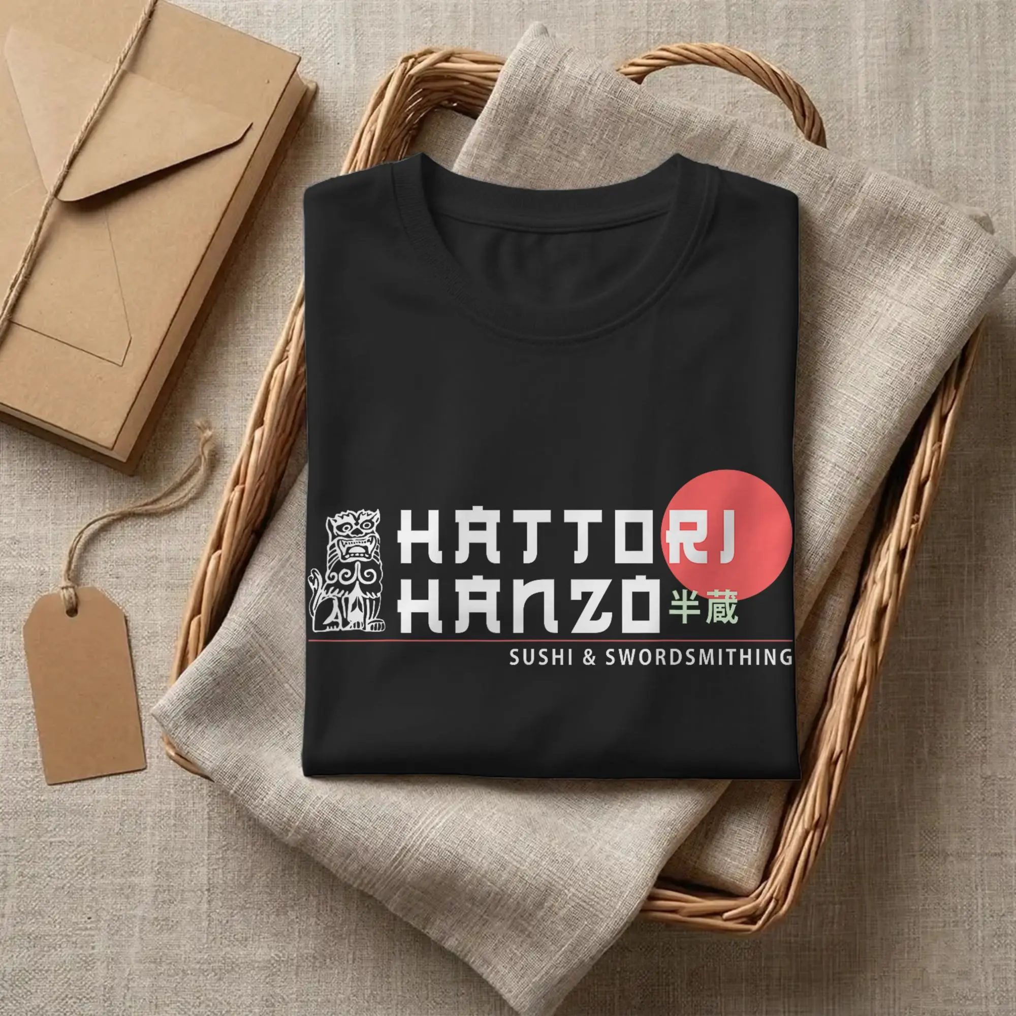 Funny Warrior Hattori Hanzo Sword Sushi T-Shirts Men O Neck Cotton T Shirt Japan Okinawa Short Sleeve Tees Plus Size merchandise