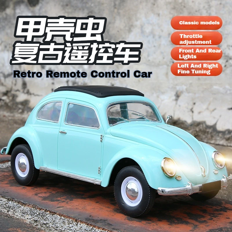 

Модель седана Wpl D62mini Beetle Hardtop 1/16-1949 с дистанционным управлением, игрушечная машинка с дистанционным управлением, Радиоуправляемая машинка для скалолазания, игрушка для детей, подарок, 1963