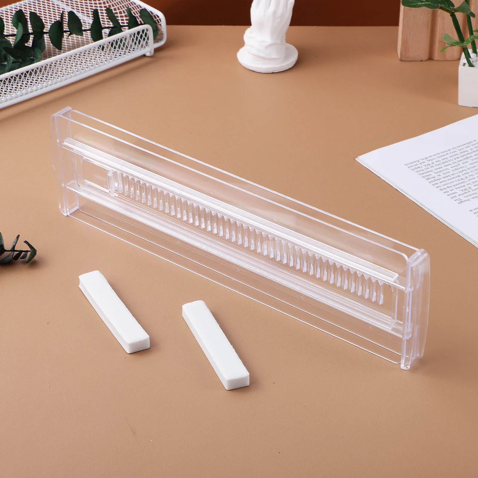 6 pcs Plastic Drawer Dividers Clear Adjustable Expandable Organizer For Kitchen Bedroom Sock Underwear Storage Drawer Divider