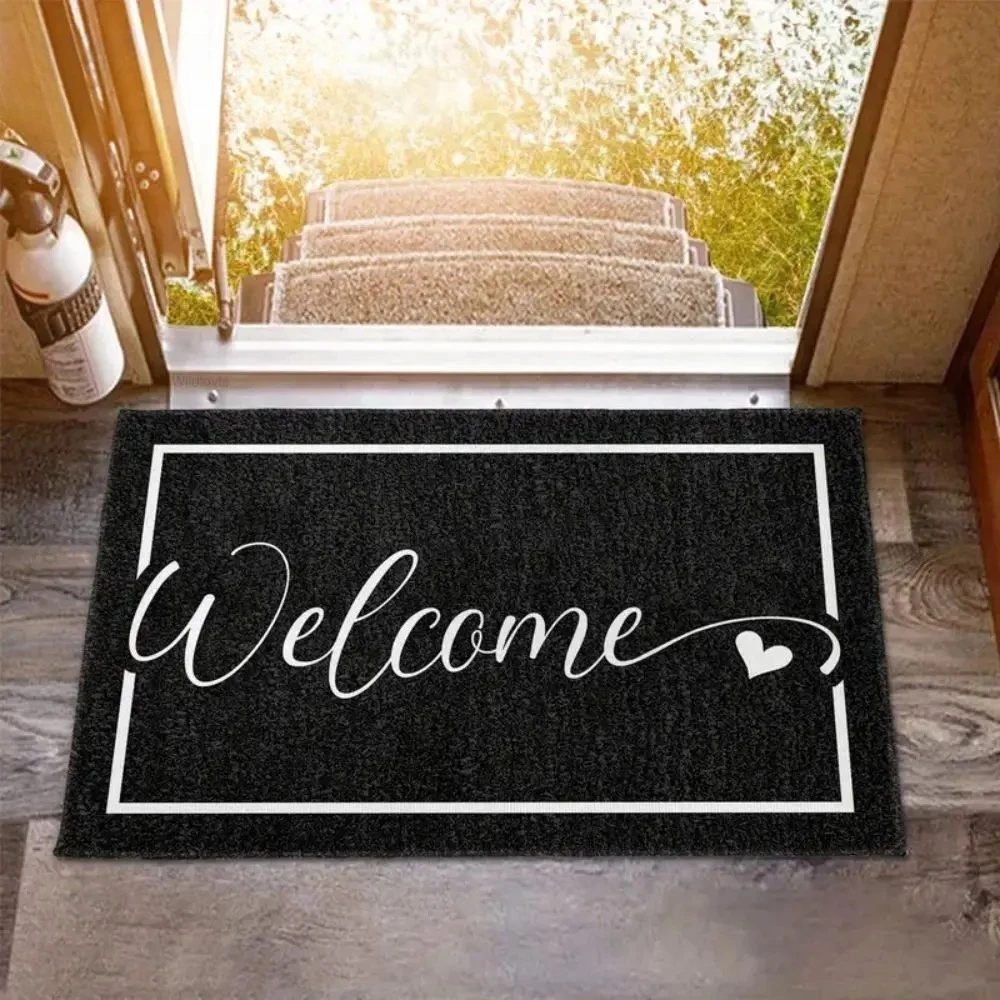 Dark Entrance Door Floor Mat Absorbent Welcome Rug Home High Quality Carpet for Nordic Style Minimalist Nordic Style Minimalist