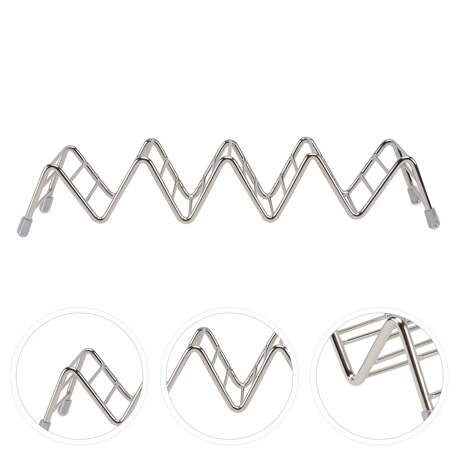 

1Pcs Stainless Pancake Stand Silver Stackable Taco Holder for Family Restaurant Pancake Display Holder Kitchenware