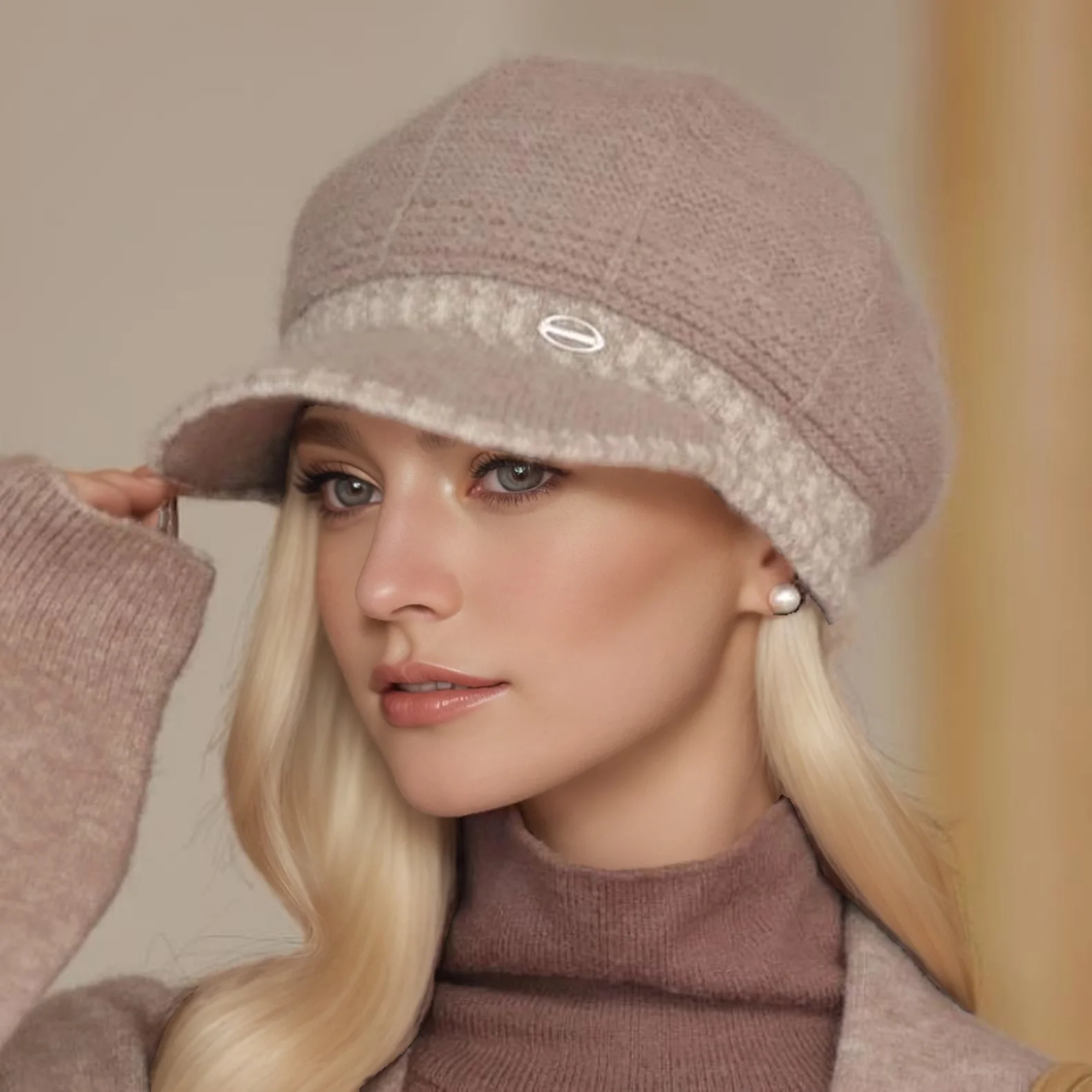 قبعة فرو الأرنب الشتوية للنساء. أزياء ودافئة، مثالية للسيدات في منتصف العمر وكبار السن في الخريف والشتاء. تسوق الآن!