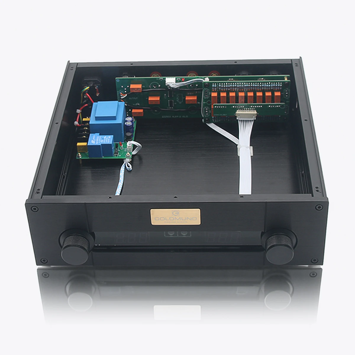 SENGTERBELLE HiFi RCA XLR symmetrischer Vorverstärker, ferngesteuertes Relais, 127 Stufen Lautstärke, passiver Vorverstärker