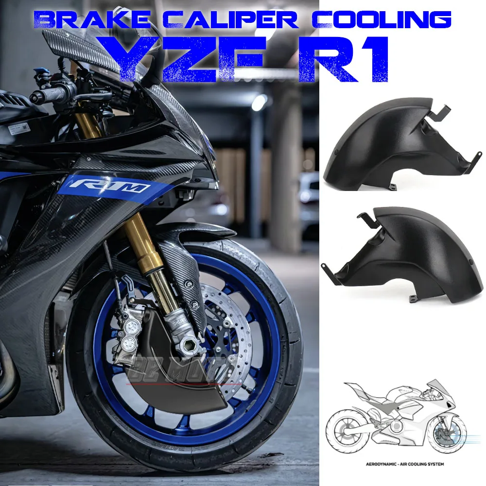 

Brake Cooler FOR YAMAHA YZF R1 New Modification Accessories Otorcycle Accessories Brake System Air Cooling Ducts Black Kit