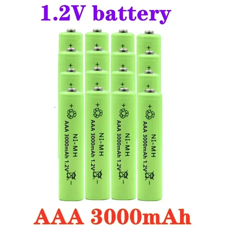 

100% New 1.2v NIMH AAA Battery 3000mah Rechargeable ni-mh batteries battery rechargeable for Remote Control Toy