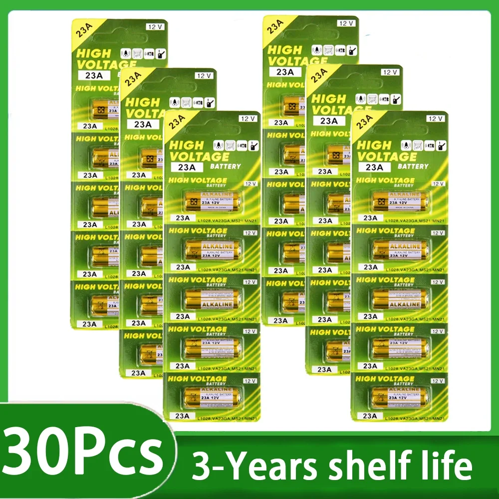 12V 23A Batterie 23GA A23S E23A EL12 MN21 V23GA GP23A LRV08 Für Türklingel Fernbedienung Elektrische Spielzeug A23 Alkaline batterie Pack