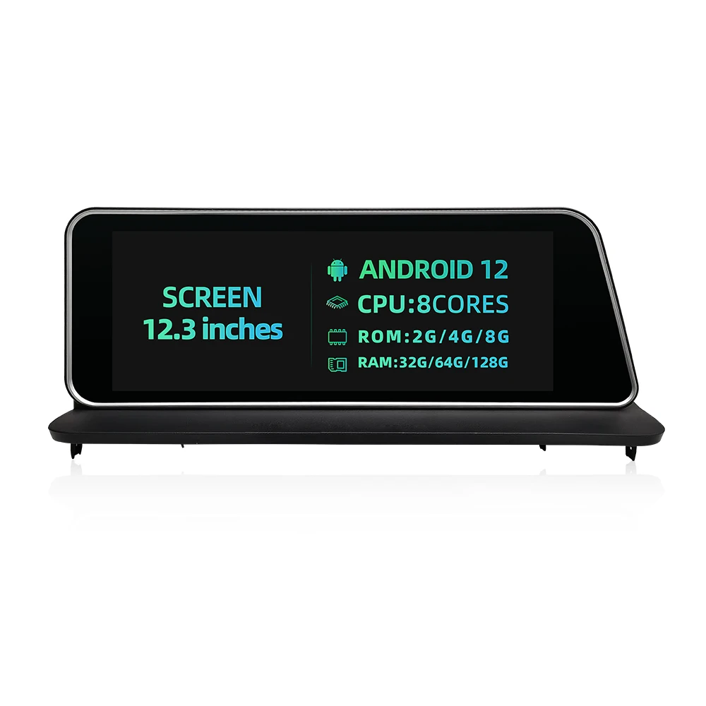 12.3'' Android 13 Touch Screen With Wireless CarPlay & 4G WiFi For Lexus RX330/RX350/RX450 2015-2019 GPS Navigation