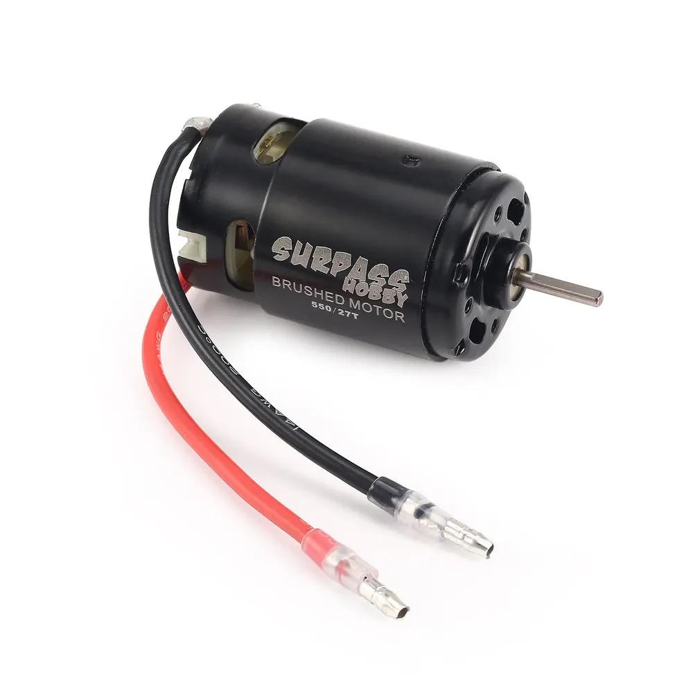 SURPASS HOBBY 540 550 Brushed Motor 5-Slot / 3-Slot 12T 21T 35T 80T for 1/10 RC Crawler Axial SCX10 90046 Traxxas TRX-4 Tamiya view 5