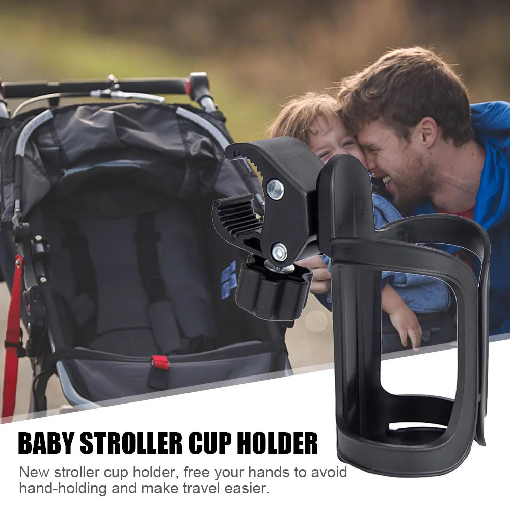 

Stroller Cup Holder Drink Holder 360 Degrees Rotation Bottle Holder Bike Cup Holder for Stroller Wheelchair Walker Scooter