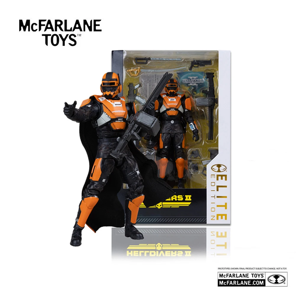 Figura de acción de lujo Mcfarlane Toys Helldivers II Ce 35 Trench Engineer de 7 pulgadas, edición Elite # Kit de Garaje para Muñecas Modelo 13