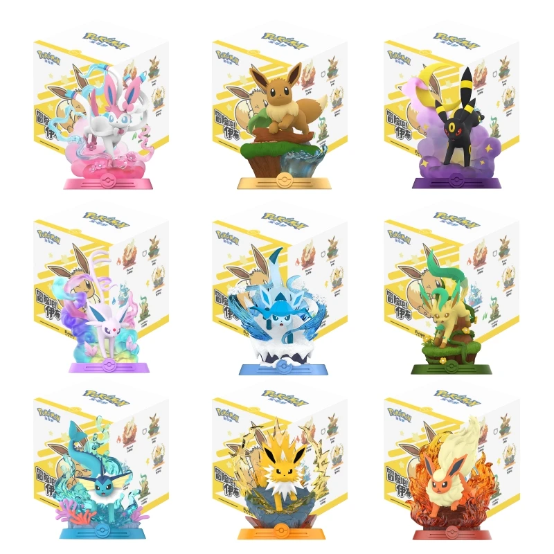 

Pokemon Funism Original Eeveelution Espeon Sylveon Glaceon Leafeon Umbreon Anime Figure Model Blind Box Collection Toy Gift ﻿