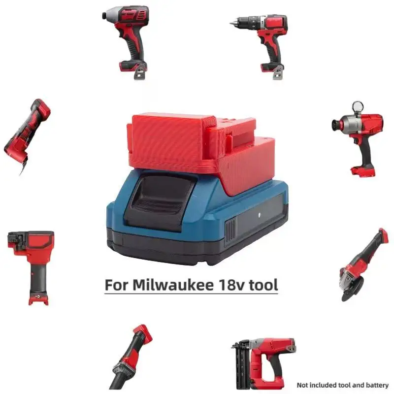 Batteries Converter Fit For Hercules 20v  Lithium Ion Converter to  Milwaukee  18v  Power Brushless Tools (﻿Adaptor Only)