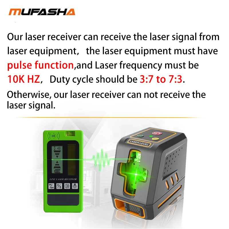 MUFASHA Laser Beam Receiver Only Suitable For Specific Levels