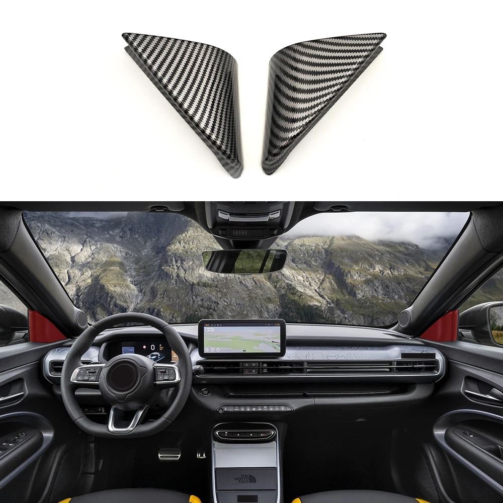 

ABS Carbon Fiber Color Inner Triangular Pillar Decorative Cover For JEEP Avenger