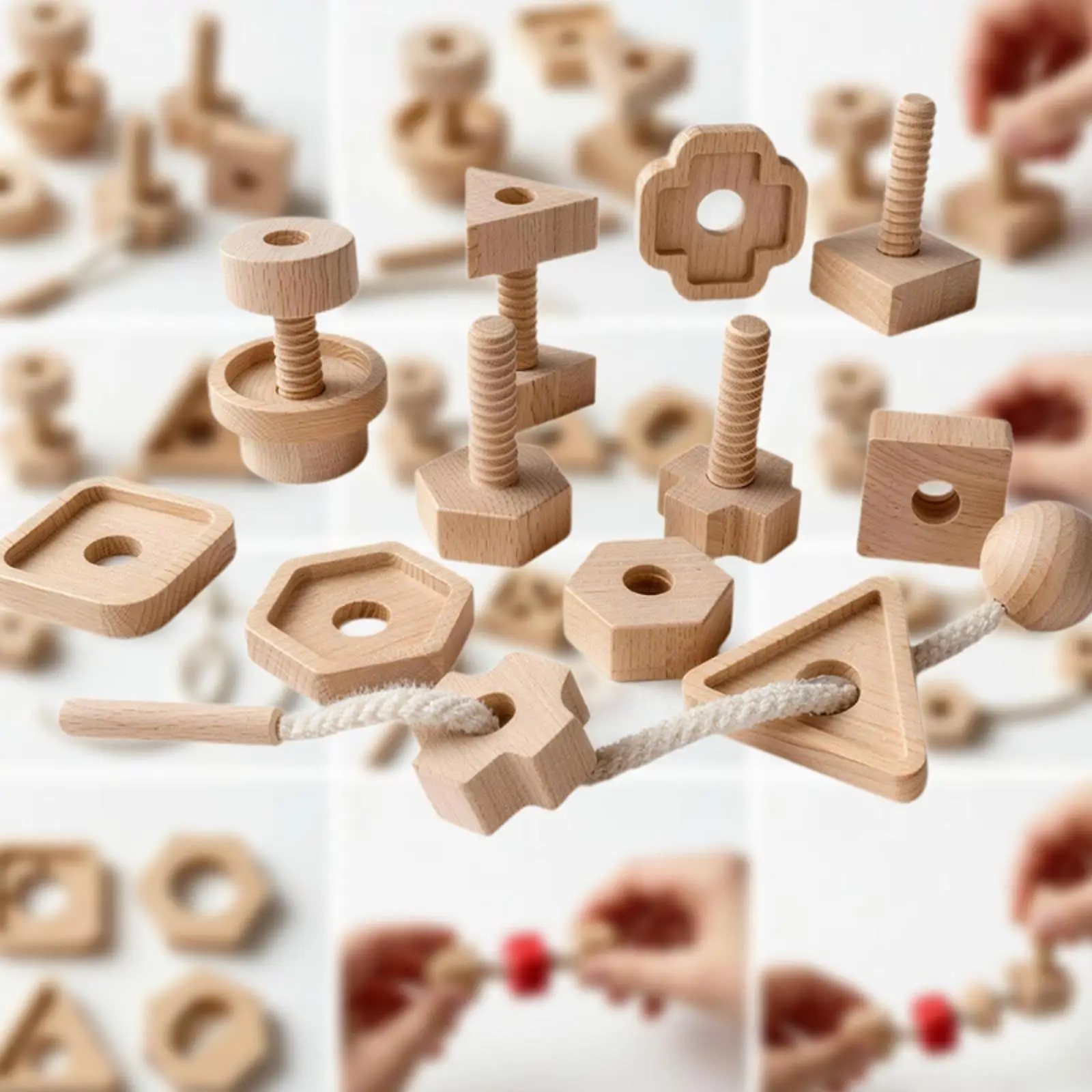 

Деревянная развивающая игрушка-сортер, развивающие игрушки-пирамидки, развивающая игра для дошкольников: распознавание и сопоставление форм, головоломка для детей, подарки