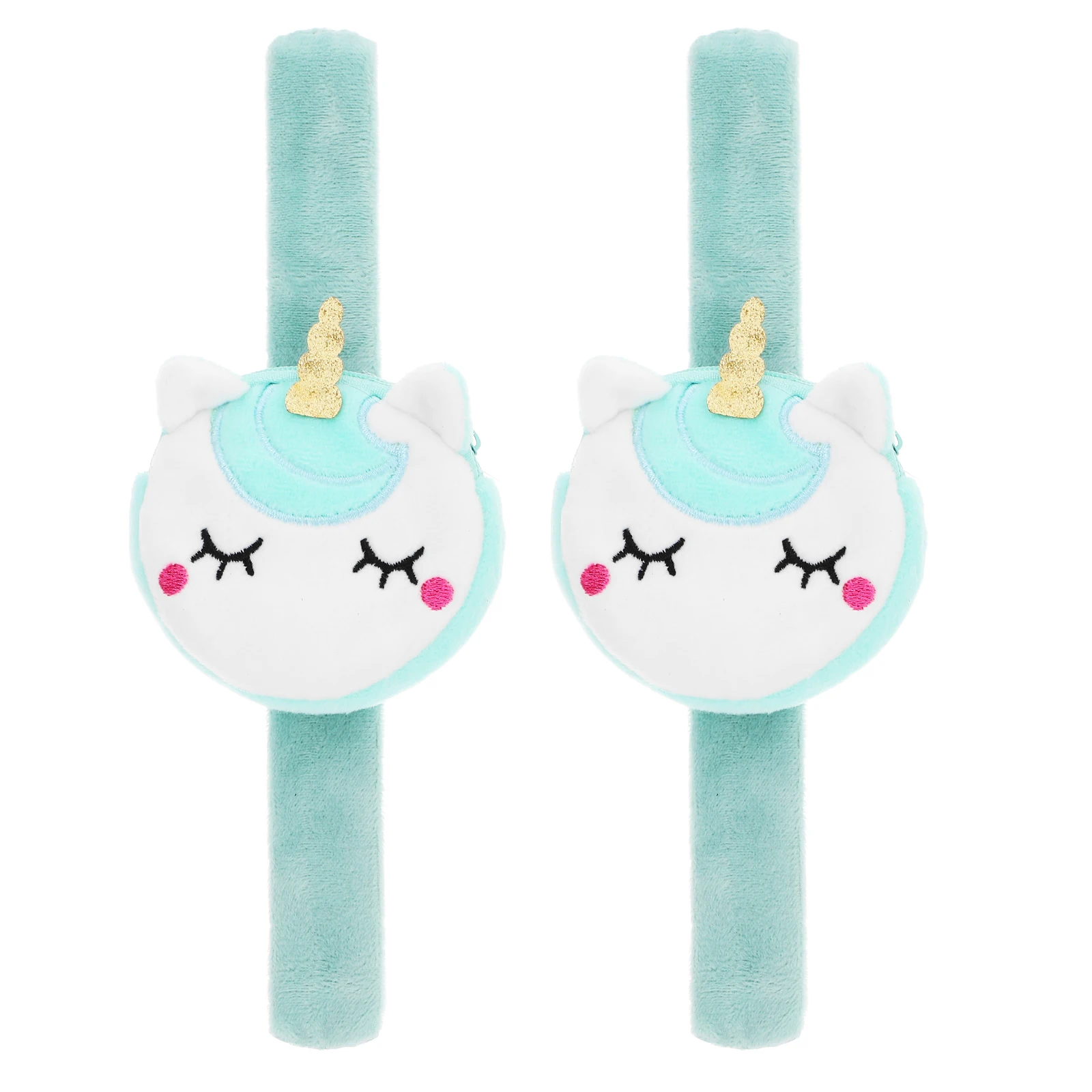 

2 Pcs Bracelet Unicorn Party Bag Fillers for Kids Unisex Bulk Slap Bracelets Wrist Girls Toy Sky-blue Child