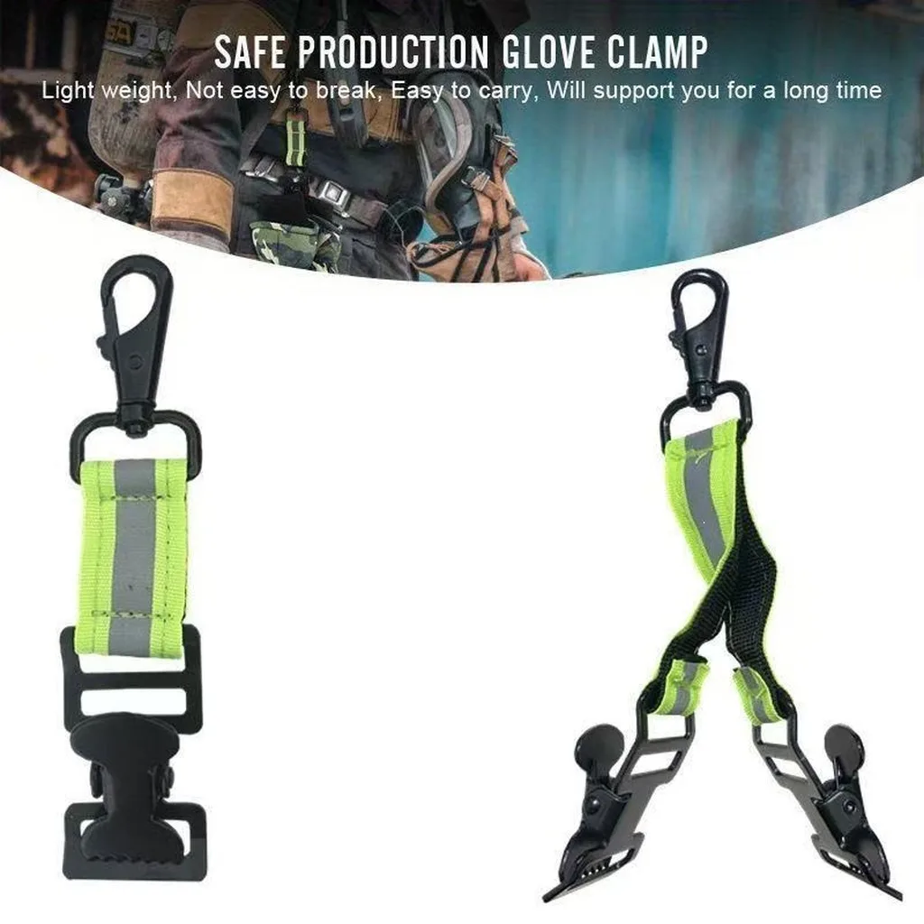 Nylon Glove Holder Strap Nylon Fire Glove Reflective Nylon Strap Reflective Reflective Glove Holder Strap For Face Coverings