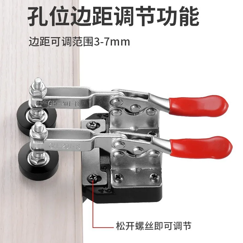 35mm Concealed Hinge Boring Jig Cabinet Door Hole Drilling Guide Locator Woodworking Installation Positioning Tool