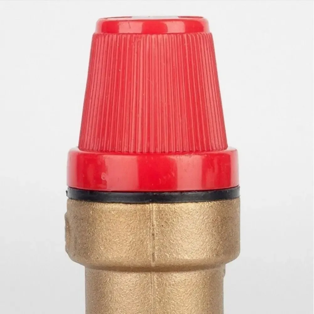 Brass Automatic Drain Valve Wall-mounted 3/5/6 Bar Solar Safety Valve with Meter Pressure Valve Boiler Water Heater Supporting