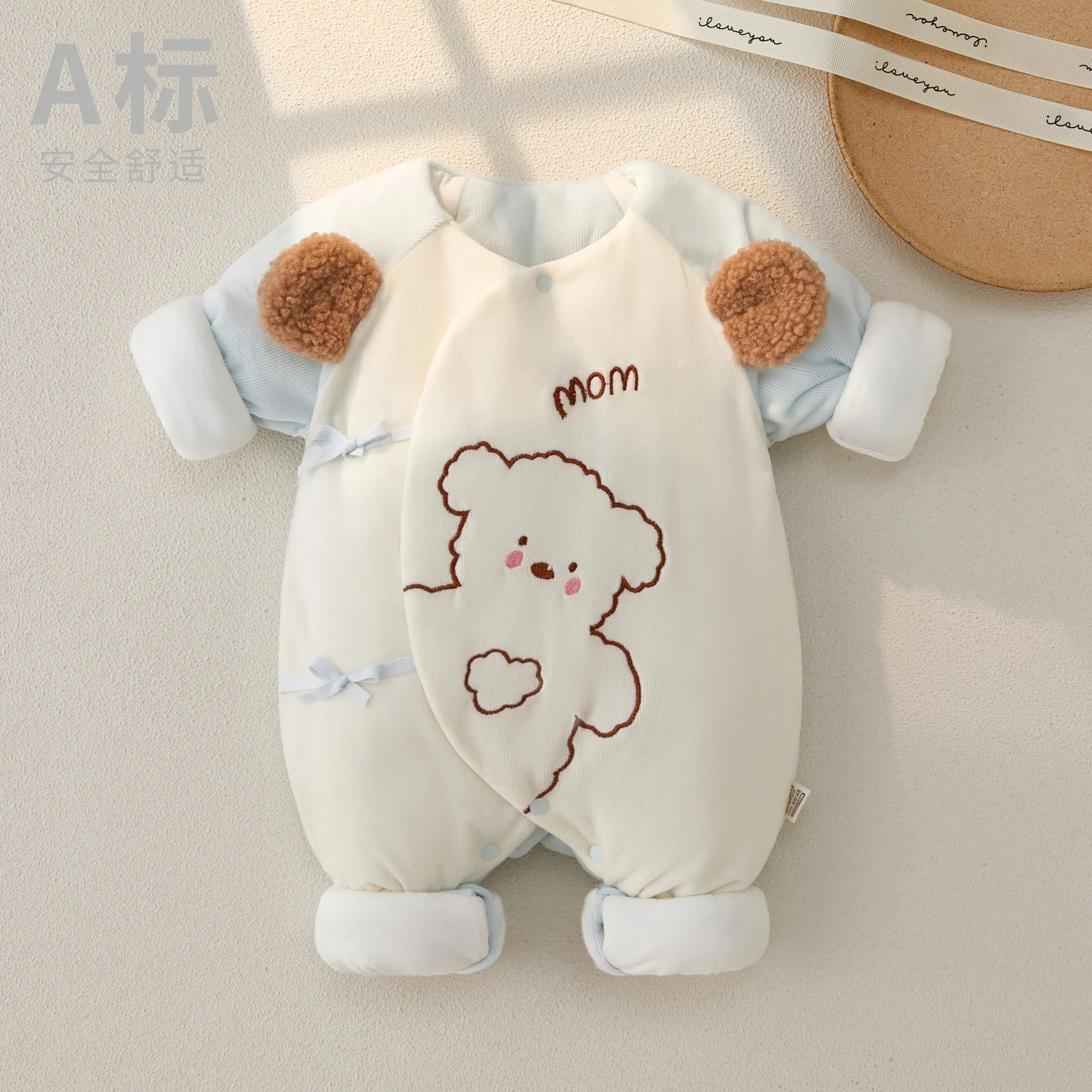 

Newborn Baby Clothes Autumn and Winter Padded Cotton Cute Romper Newborn Baby Onesie Newborn Pure Cotton