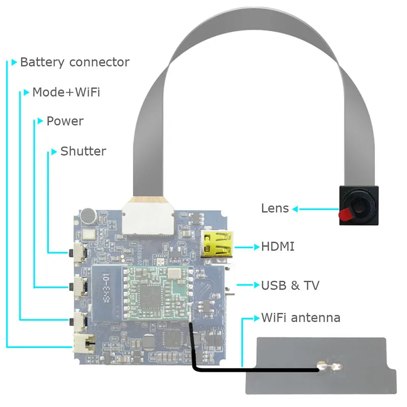 Mini 4K Camera WiFi diy Camera espia Module Smart Home HD 1080P Mini Wireless Body Cam Small DIY Cam Camcorder for Baby Monitor