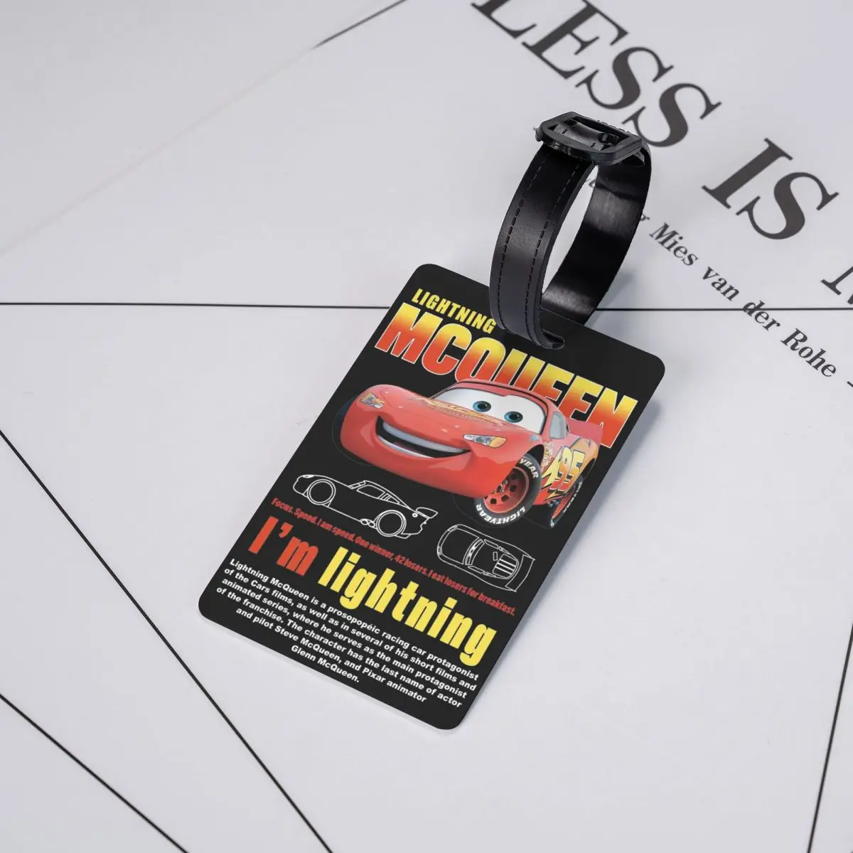 Lightning Mcqueen Cars Galaxy Luggage Tags Travel Silicon Portable Label Holder Baggage Tag Name ID Address Suitcase Tag Gifts