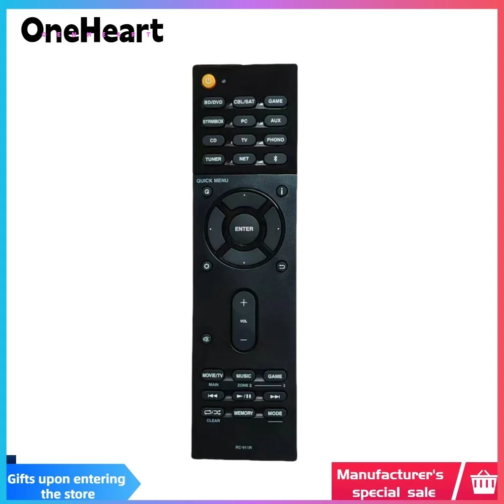 

RC-911R Original Remote Control for Onkyo AV Receiver Speaker TX-NR686 HT-S7805 TX-RZ720 TX-NR578 TX-DS787 TX-NR777 TX-RZ810