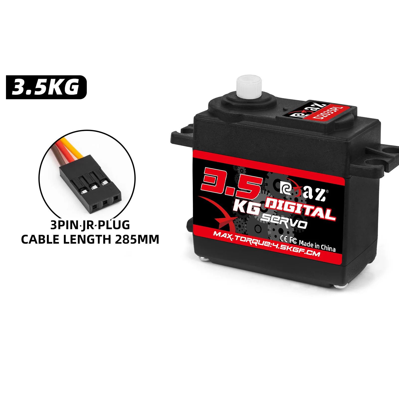 Digitaler RC-Servo 3,5KG 6,5KG 9,5KG 14,5KG Kunststoff- & Metallgetriebe Standard-Servomotor Lenkservo für RC-Flugzeug RC-Auto Boot Roboter Roboterarm Hobby-Modell Upgrade-Ersatzteile