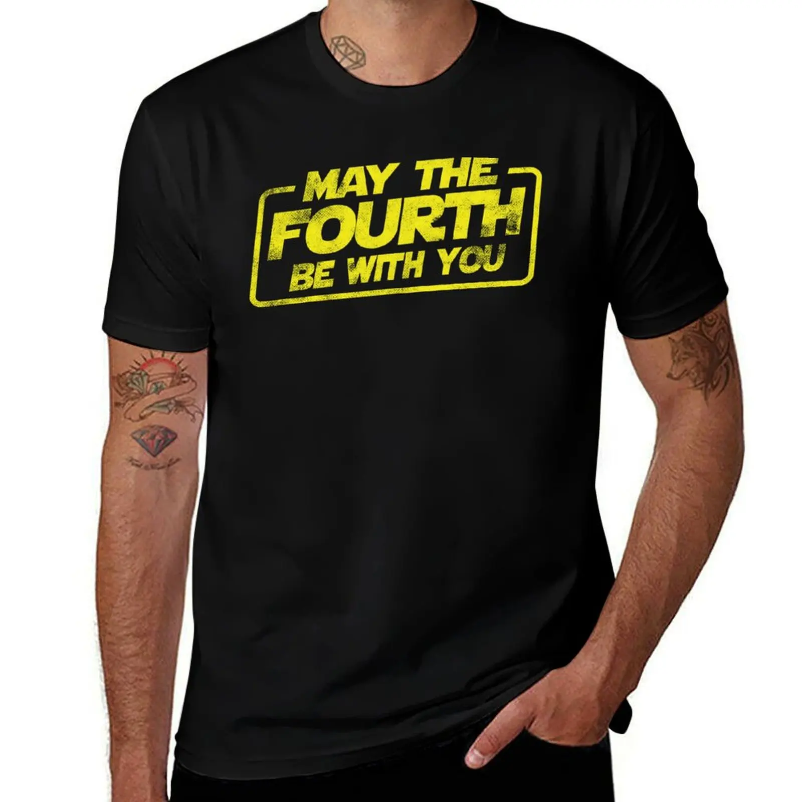 

May the Fourth be with you, May the 4th be with you, Geek Shirt, Popular Culture gift T-Shirt t shirts cotton 100% T-Shirt