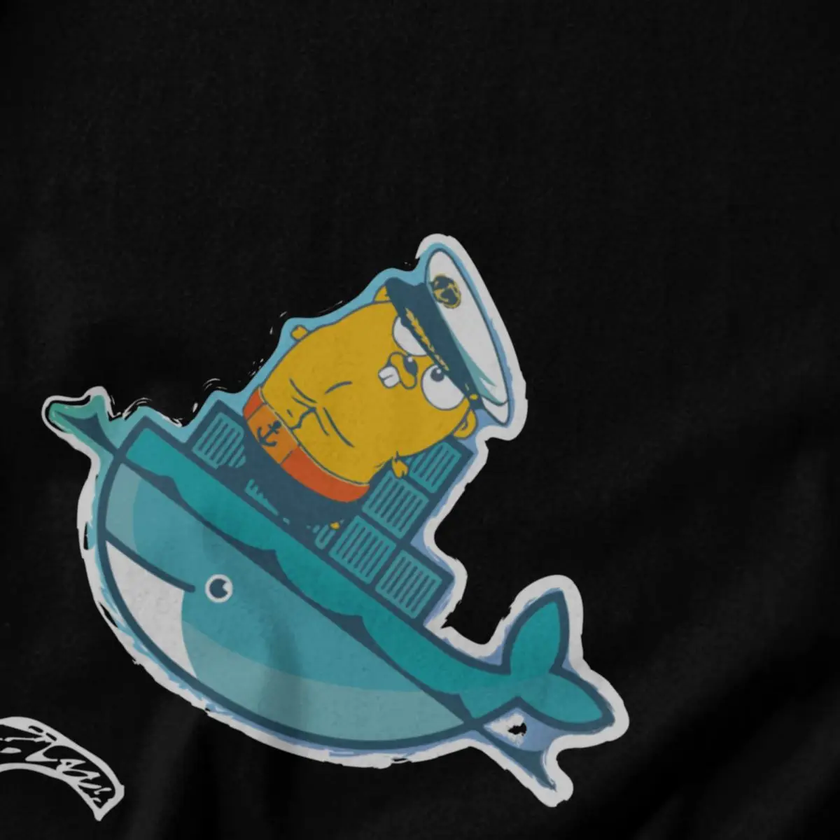 Men T Shirt Docker Cartoon Programming Cotton Y2K Graphic Crewneck Unisex Clothes T Shirts