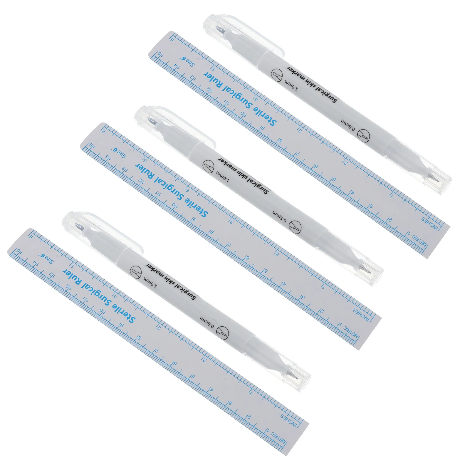 

10Pcs Skin Marker Pens Double Head Surgical Markers Waterproof Medical Grade ABS Handle Eyebrow Lip Eyeliner