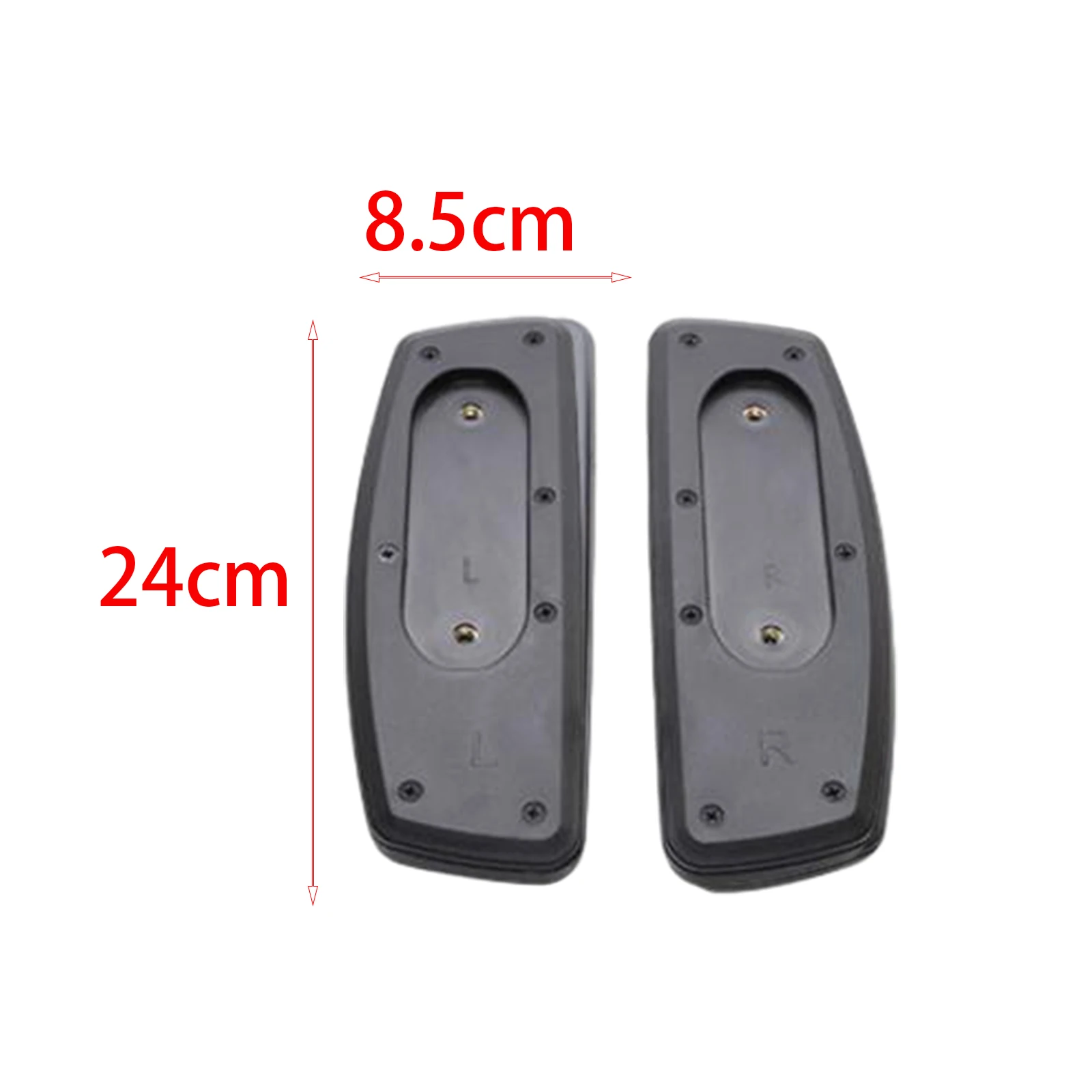 2 Pieces Office Chair Replacement Armrest Arm Pads with Mounting Hole Easy Installation Gaming Chair Parts Water Resistant