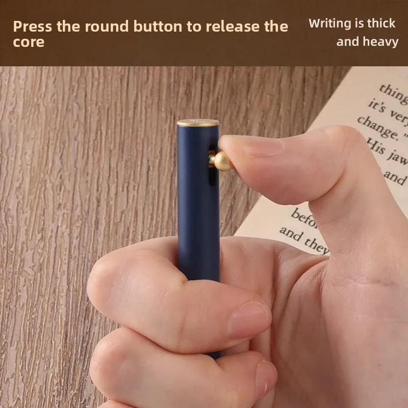 Sankou JZ16 Press-type Metal Signature Pen Business High-end Brass Rod Heavy Feel Neutral Pen Office Stationery Gift Box