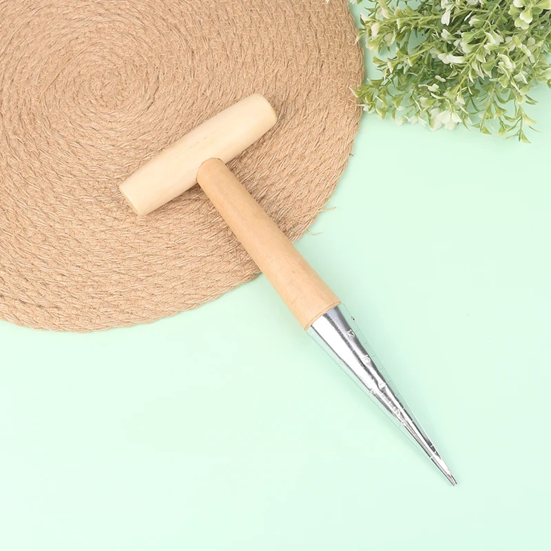 

Home Gardening Wooden Planting Seeds And Bulbs Tools Hand Digger Seedling Remover Seed Planter Tool