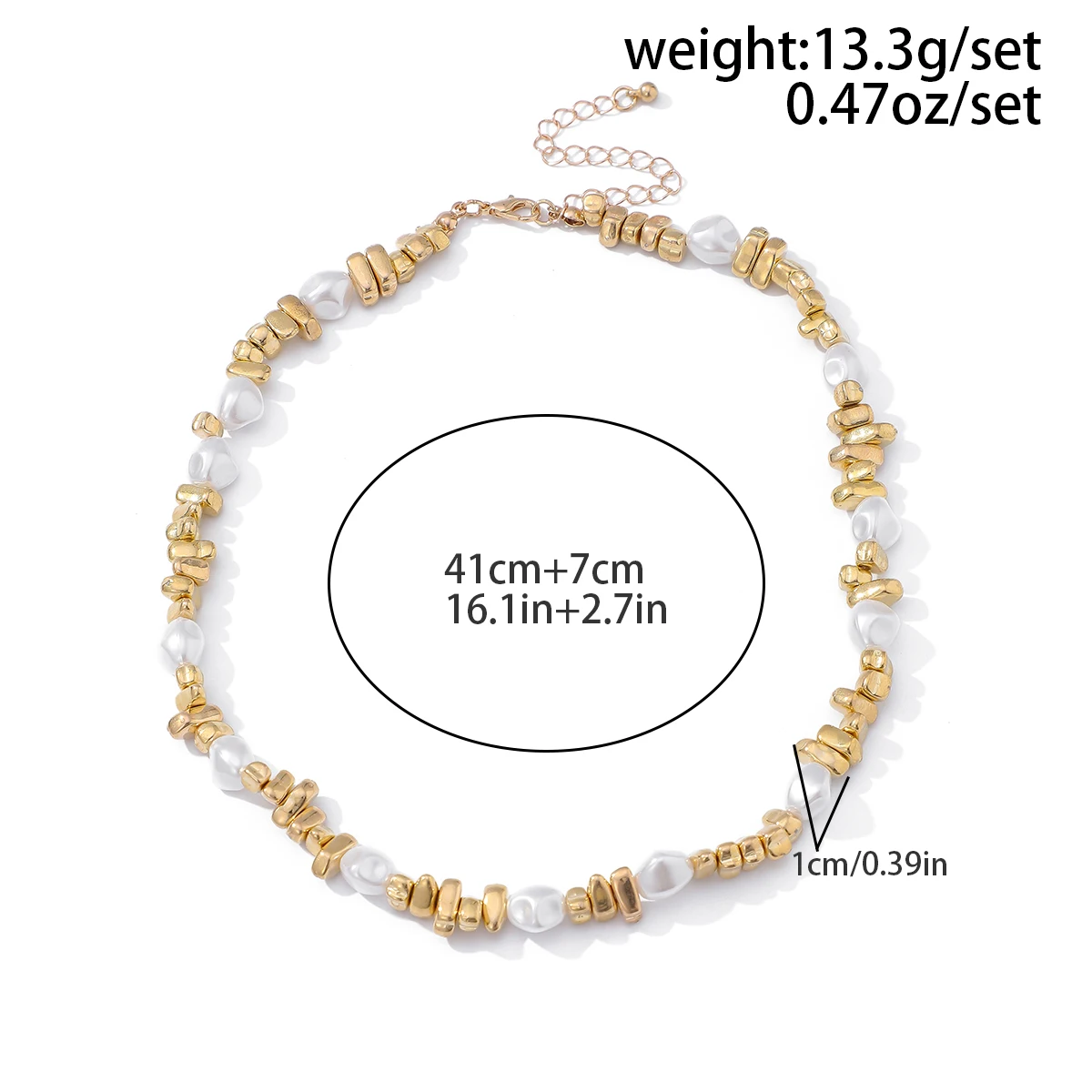 KunJoe Elegant Imitation Pearl Choker Necklace Women Retro Gold Color Acrylic Beaded Clavicle Chain Party Jewelry on the Neck、 image 6