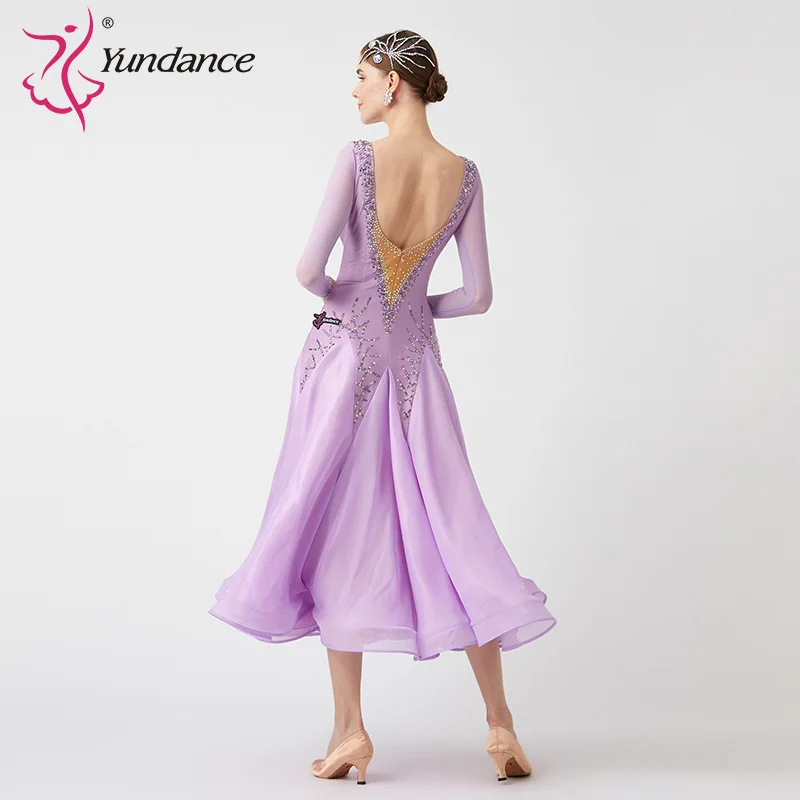 M-23056-vestido de baile moderno para mujer, traje con diamantes de imitación, colores variados, salón de baile, estándar nacional, Vals, competición, actuación, nuevo