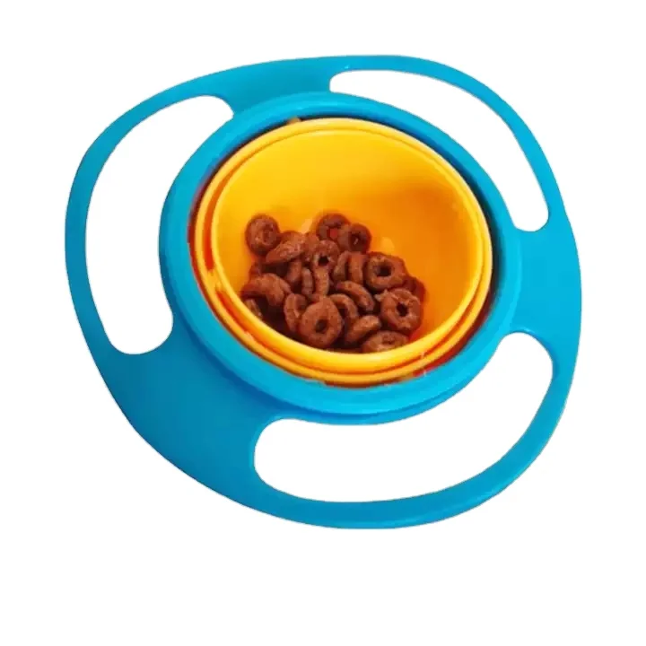 360 Degree Rotate Spill-Proof Bowl with Lid Feeding Baby Gyro Shaking Bowl Eating Training Tool baby product