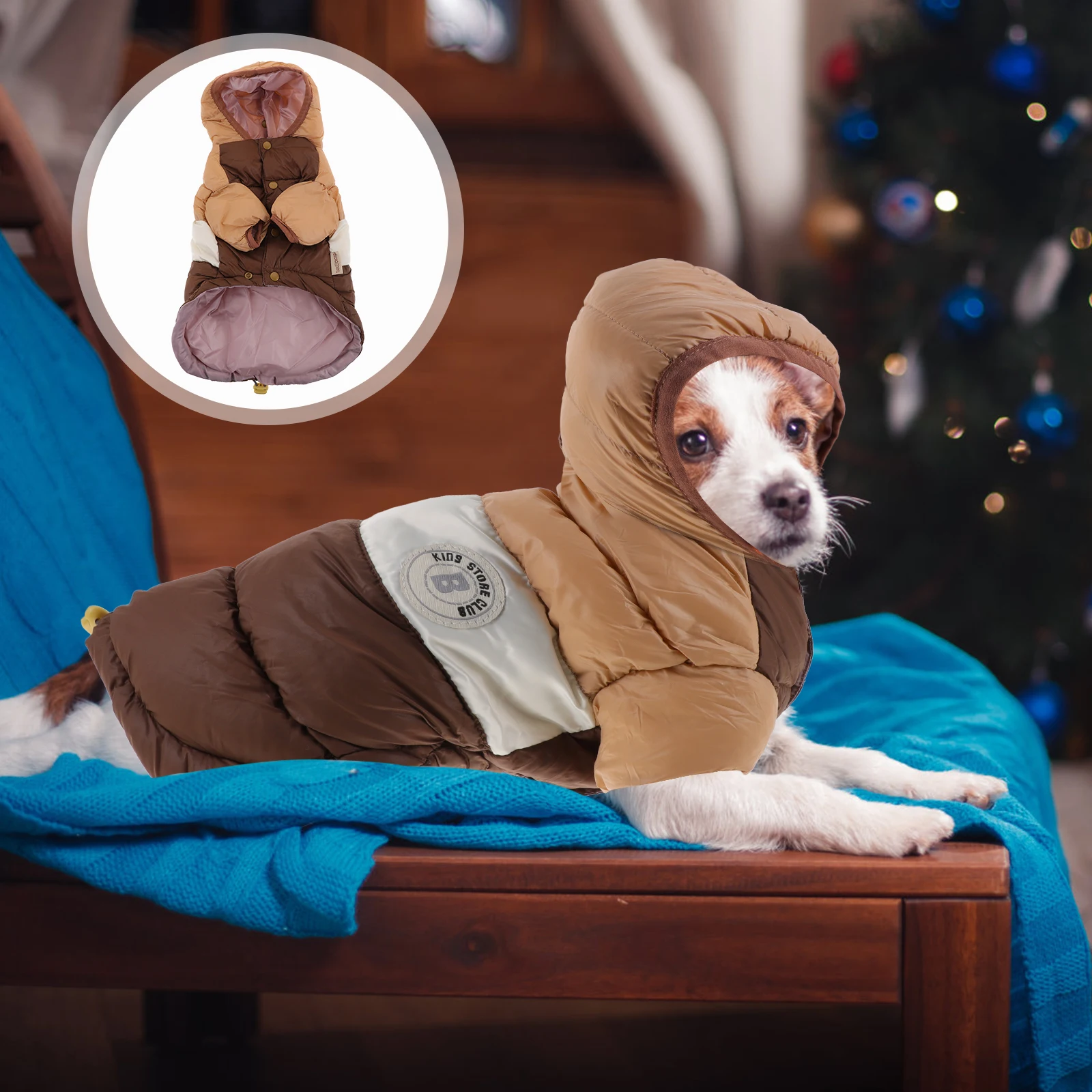 

Down Cotton Vest Winter Coats Dog Costume Small Warm Puppy Clothes Cool for Pets Girl Child Vests