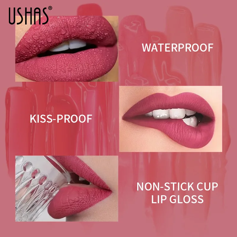 Matte Sexy Lip Make-Up Fluwelen Hydraterende Vloeibare Lippenstift Lippenstift Waterdichte, Langdurige Antiaanbakbeker Vrouwen Schoonheidscosmetica