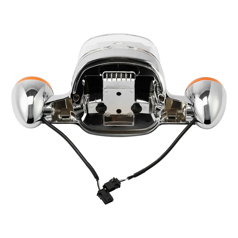 دراجة نارية ل Low Rider FXLR 2018-2020 مصباح ليد خلفي الفرامل بدوره مصباح إشارة S 2020-2025 فضي #2