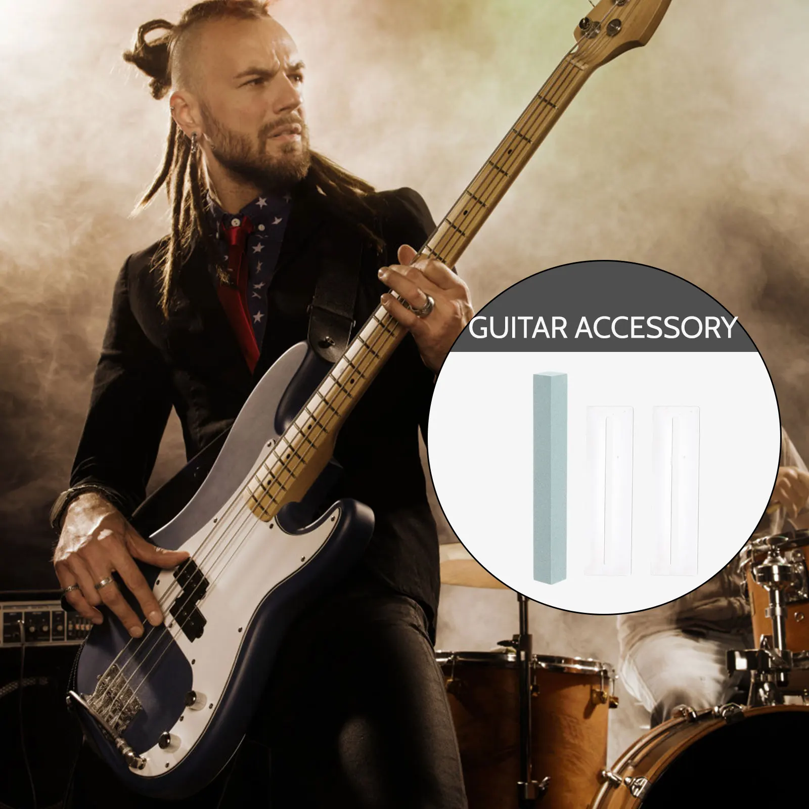 

3 Pcs Guitar String Deoxidation Stone Fretboard Protectors Cleaning Tool Maintenance Kit Accessories For Strings Smoothness