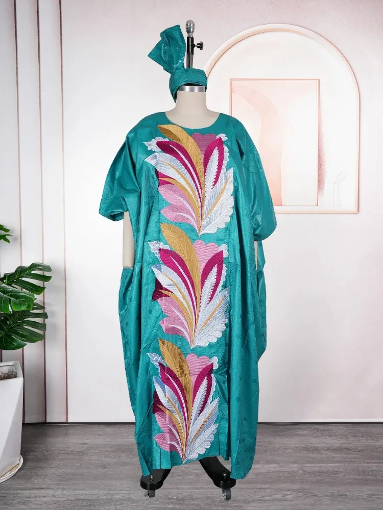

2026 African Dresses for Women Traditional Africa Clothing Dashiki Ankara Bazin Gown Abayas Robe Muslim Kaftan Maxi Long Dress