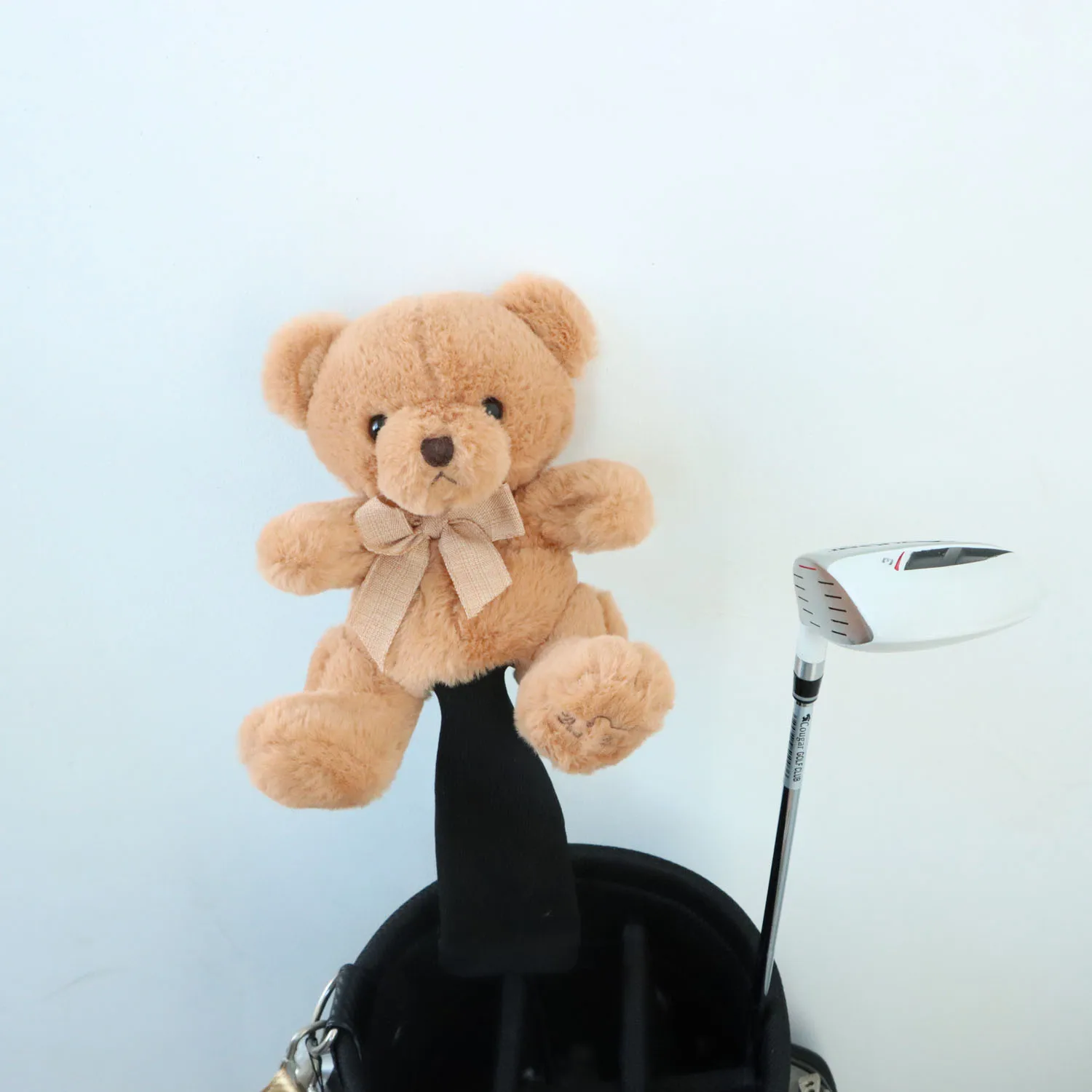 Cute Bear Golf Headcover for Driver Fairway Hybrid Universal Protective Sleeve Cute Guard Anti Scratch Golf Club Head Cover Gift