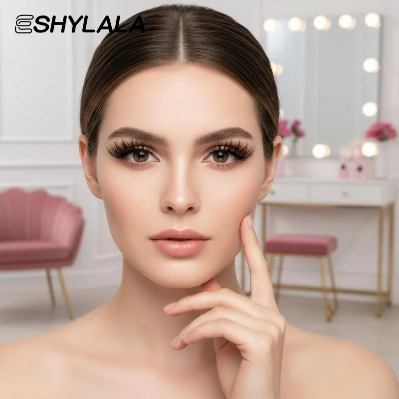 10 Rows Natural False Eyelashes Segmented Extensions Lightweight EyeLifting Look for Daily Use and Wedding Makeup