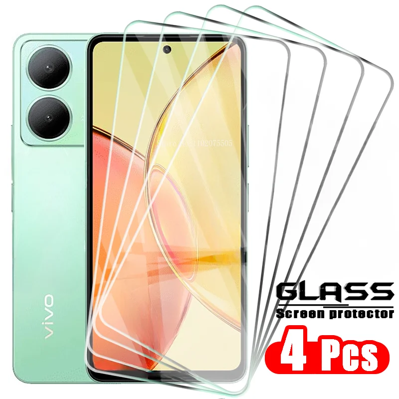 Закаленное стекло для Vivo Y36 5G 4G, защитная пленка для экрана Y27, Y56, Y100, Y35, Y72, 5G Y70, Y51, Y52, Y31, Y31s, 4 шт.