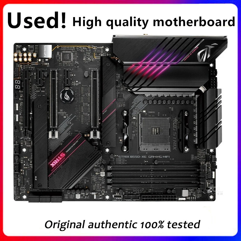 Used For ASUS ROG STRIX B550-XE GAMING WIFI Motherboard Socket AM4 For AMD B550M B550 Original Desktop PCI-E 4.0 m.2 Mainboard