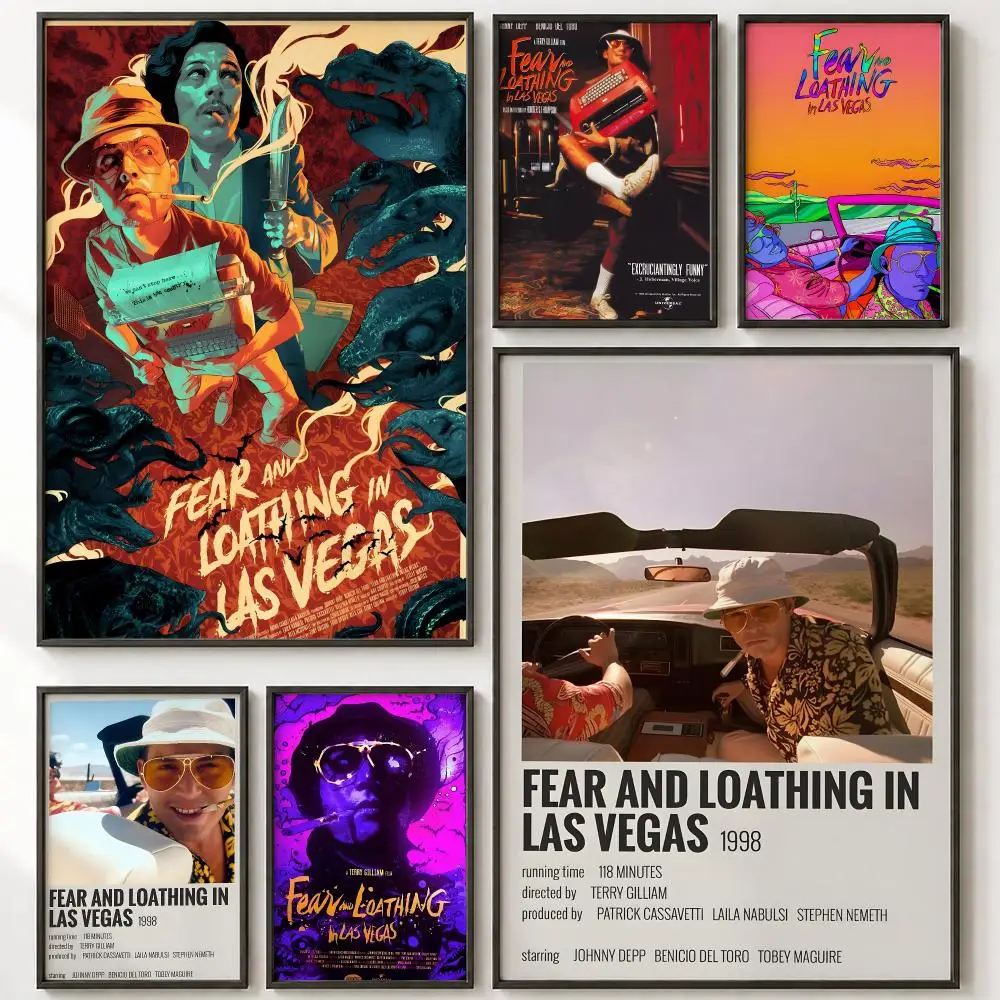 Fear and Loathing in Las Vegas Poster HD poster wall art self-stick no-residue for home cafe office great gift