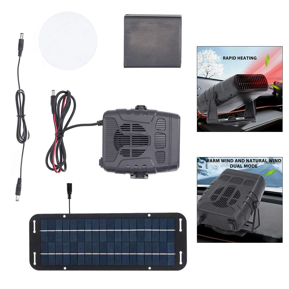 1Set 30w Single For Crystal Solar Panel Plus Heater With Battery Compartment Drying Heating Pet House Warm Wind