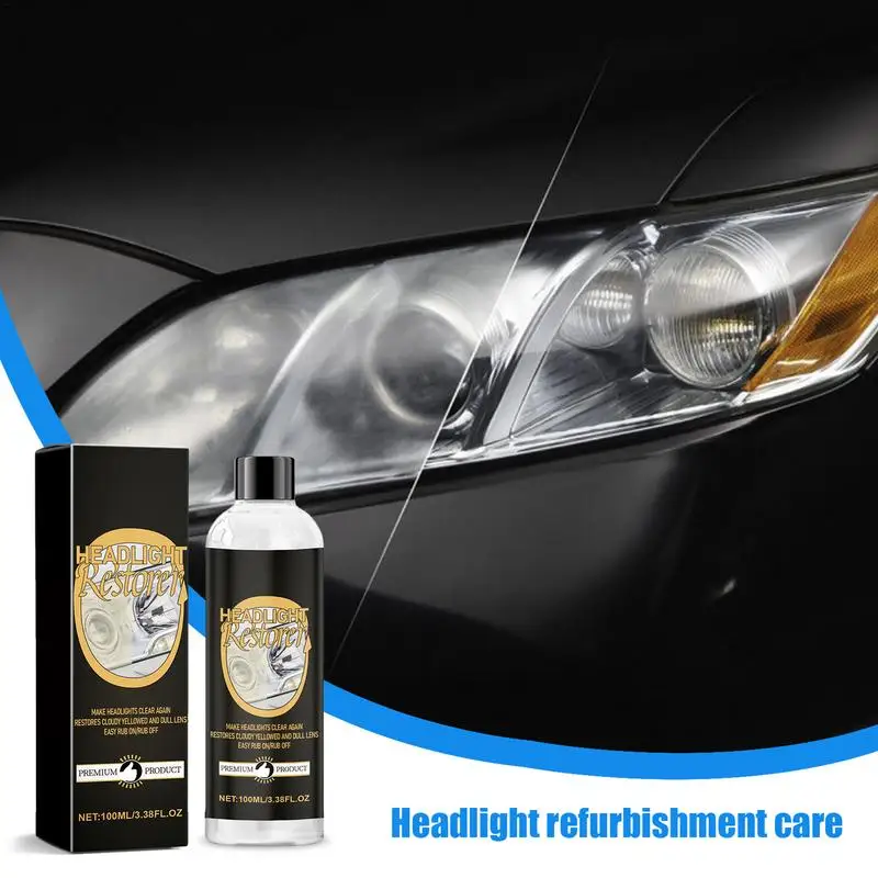 

Headlamp Cleaning Set Complete Restoring Refurbishment Set Headlight Cleaner And Sealant For Bikes Motorcycles Trucks Auto