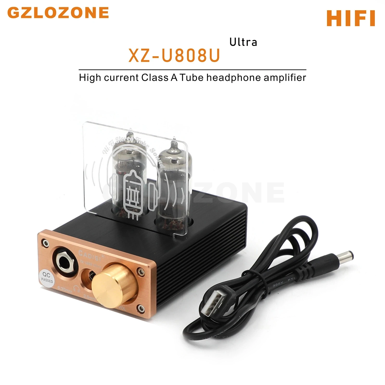 XZ-U808U Ultra HIFI High current Class A Tube headphone amplifier Electronic tube Headphone amp